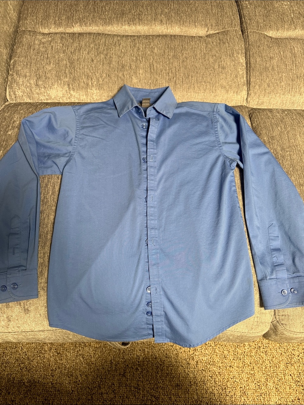 Van Heusen Boy’s Light Blue Dress Shirt - Button Front